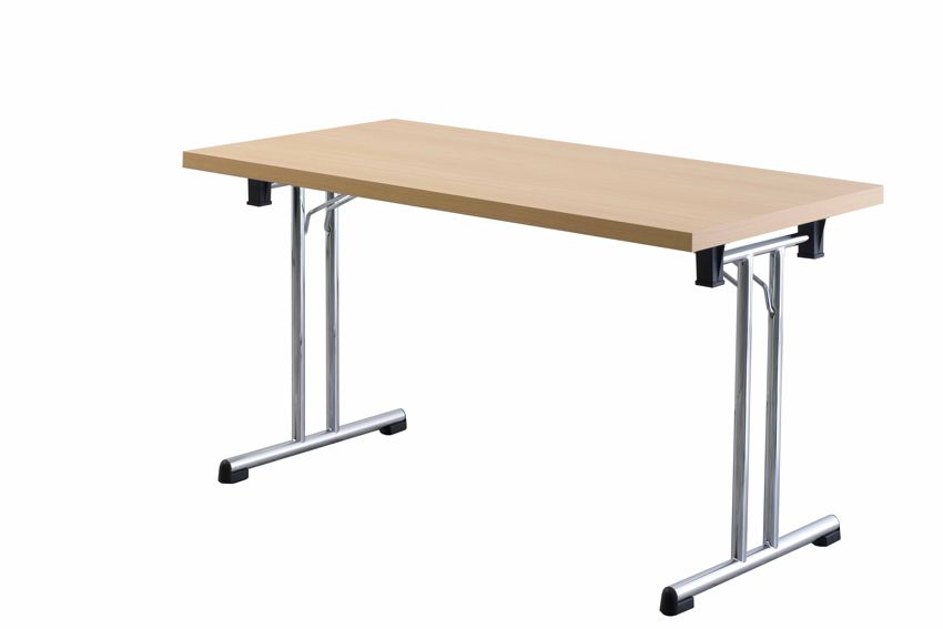 Klapptisch Chrom-Gestell, 2 Größen, 2 Dekore